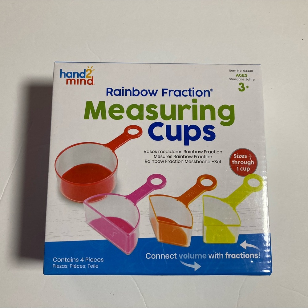 Rainbow Fraction Measuring Cups used like new